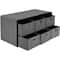 Sorbus 30" Gray Folding Bench with Drawers & Lid